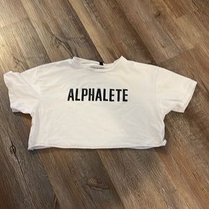 Super cute Alphalete crop t shirt!